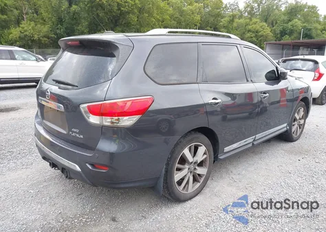 2014 Nissan Pathfinder Platinum из США, поврежденный, VIN 5N1AR2MM7EC709268